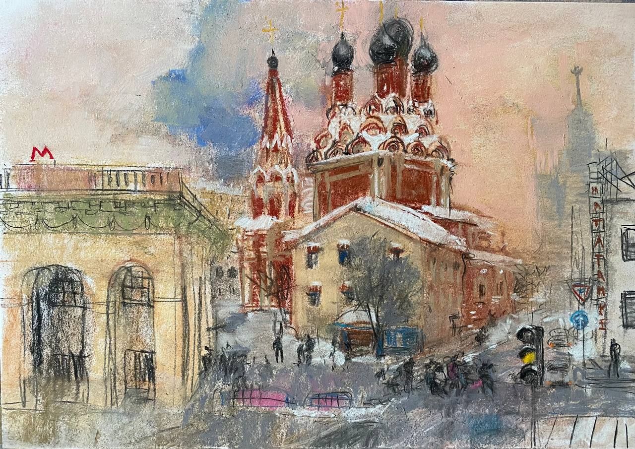 Городская церковь зимой